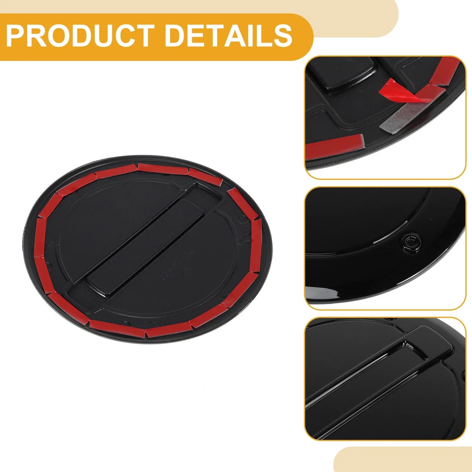 Fuel Tank Door Cap for Dodge Ram (2023–2025) Fuel Filler Flap Cover Black
