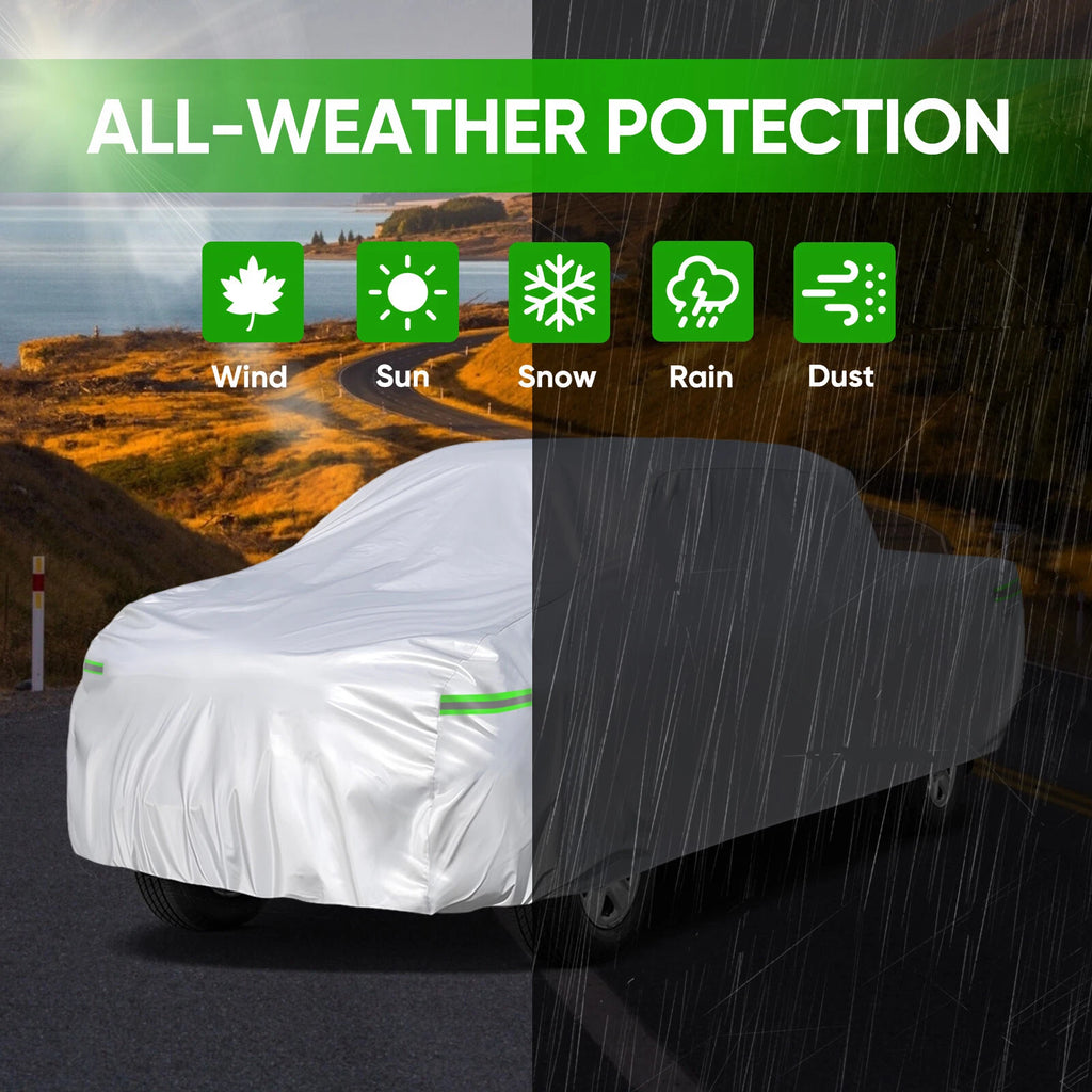 Pickup Truck Cover for XL Models (Waterproof, UV Resistant)