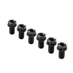 6pcs M8x25mm Titanium Torx Head Flange Bolts for Motorcycle Bike