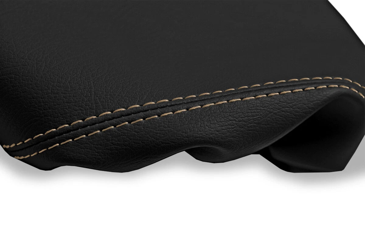 Armrest Cover for Acura TSX (2009–2014) Leather Beige Stitch