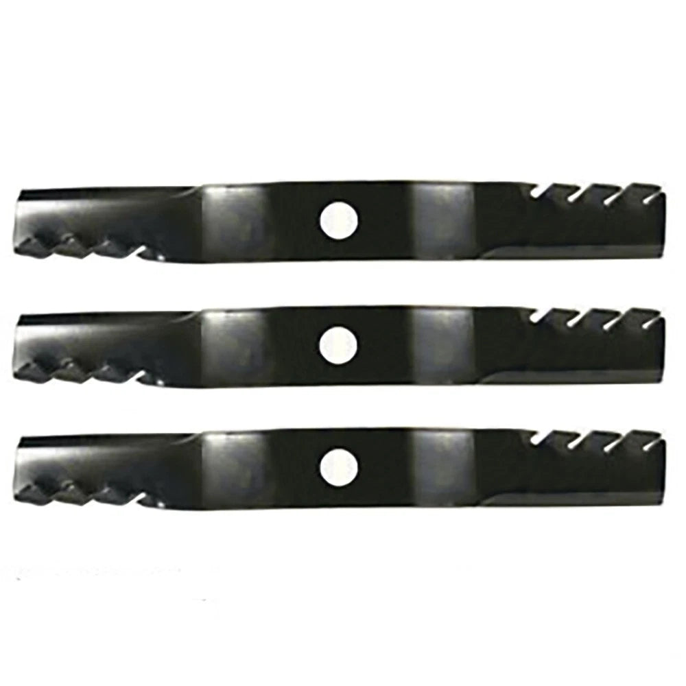 Set of 3 Mulching Blades K537199042 for Kubota Riding Mower