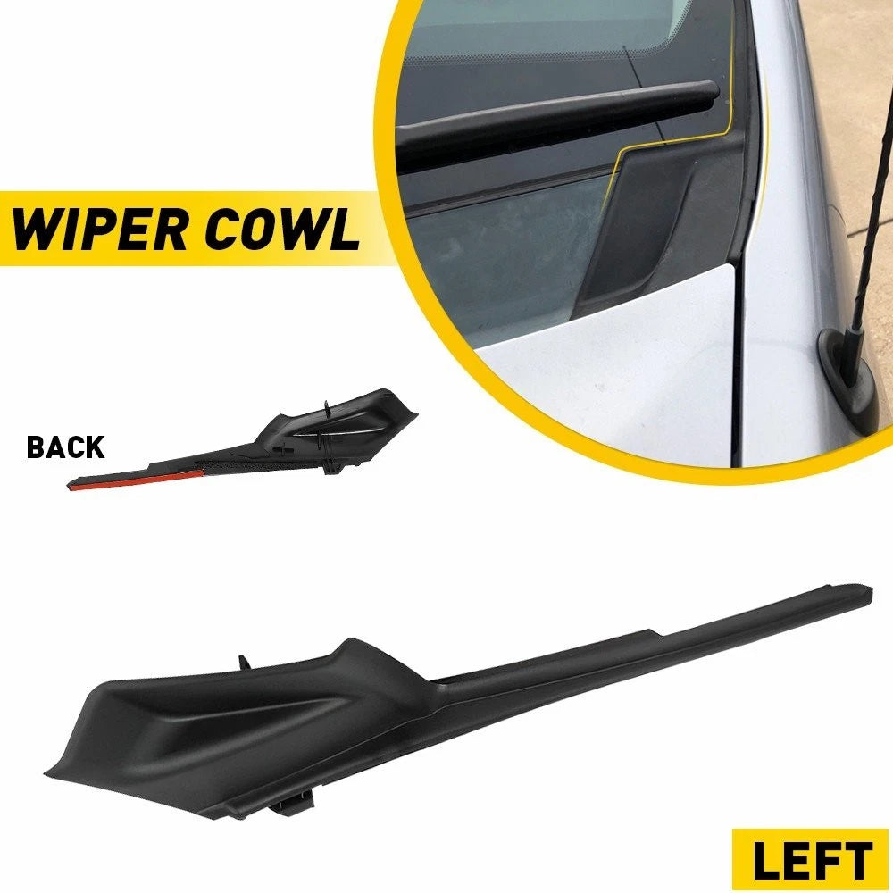 Windshield Wiper Cowl Extension Trim ABS for Toyota Sienna (2011–2020) Left