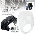 Headlight Fairing Light Cover for Harley Sportster Dyna XL 883 1200 (1973–up) White