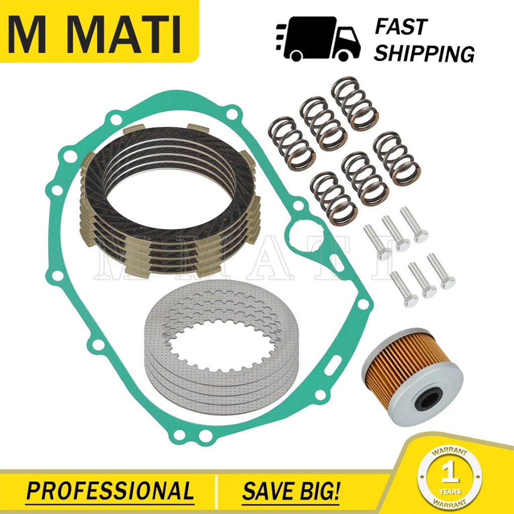 Clutch Steel Friction Plates Kit for Kawasaki Z125 Pro KLX110 KLX110L (2016–2023)