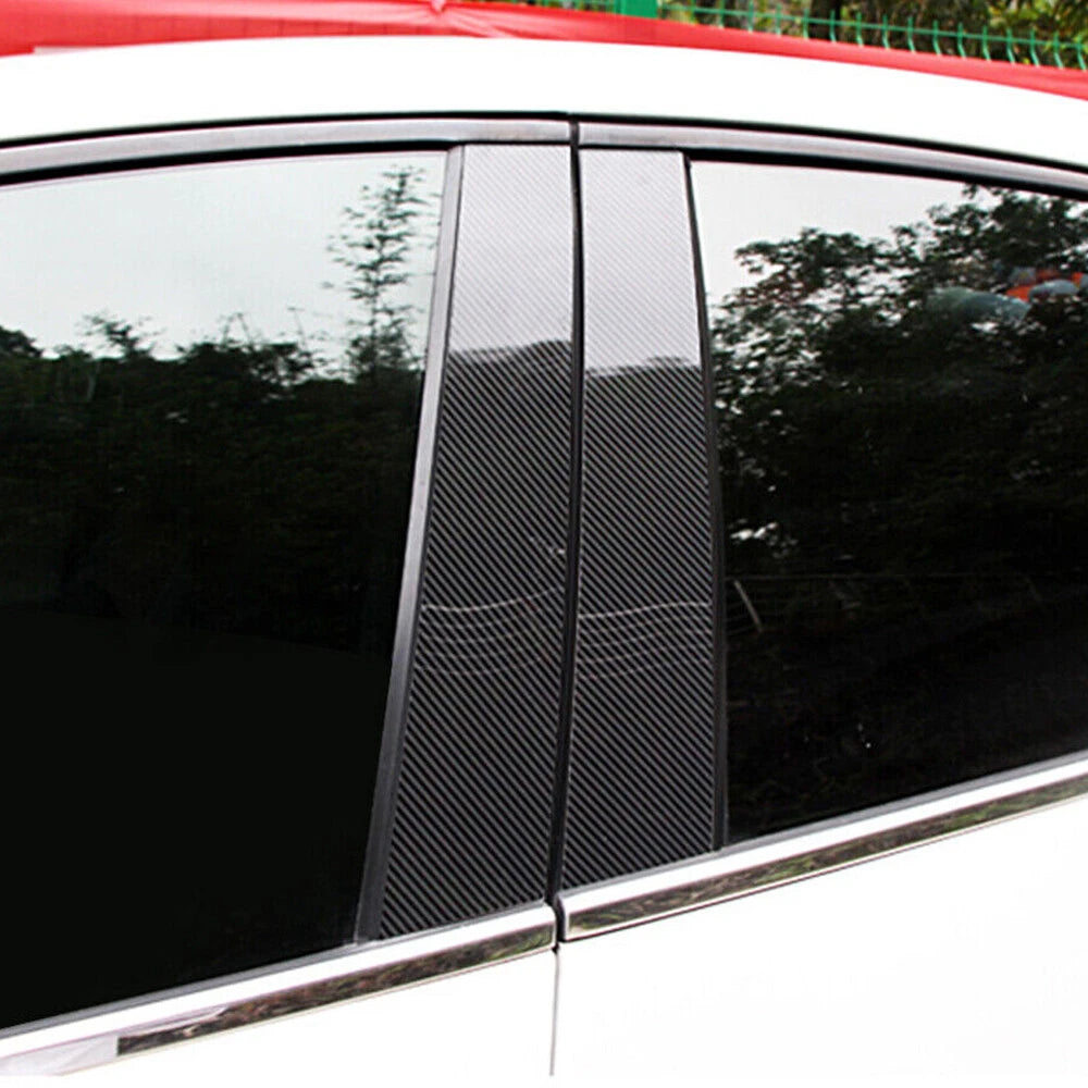 Carbon Fiber Pillar Posts Window Trim for Dodge Charger (2011–2021)