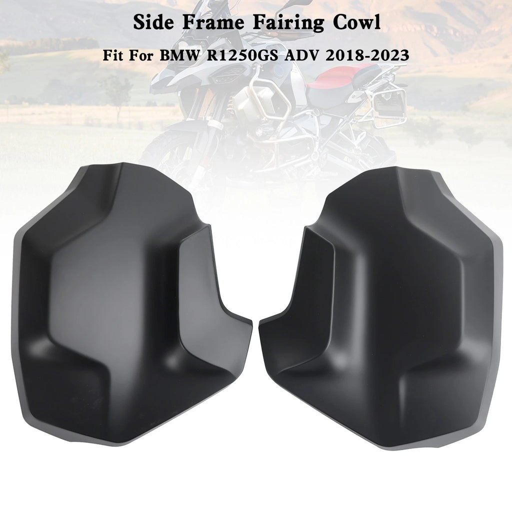 Side Frame Fairing Cowl Guards for BMW R1250GS ADV (2018–2023) Black