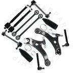 Set of 12 Front Lower Control Arm Tie Rod Ends for Toyota Highlander (2004–2007)