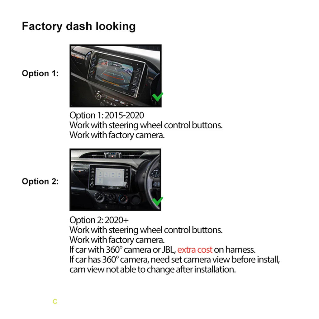 10" Wireless CarPlay Android Auto Head Unit for Toyota Hilux (2015-2022)