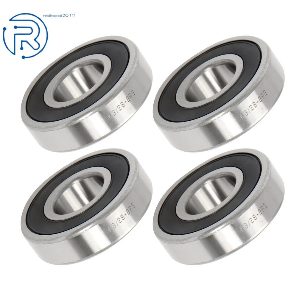 4Pcs 63/28-2RS Ball Bearing for (28mm Inner, 68mm Dia, 18mm OD)
