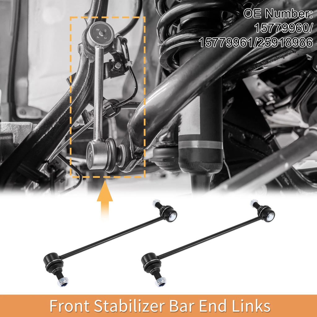 Set of 1 Front Stabiliser Sway Bar Link with Bushing for GMC Terrain (2010–2017) No.15779960
