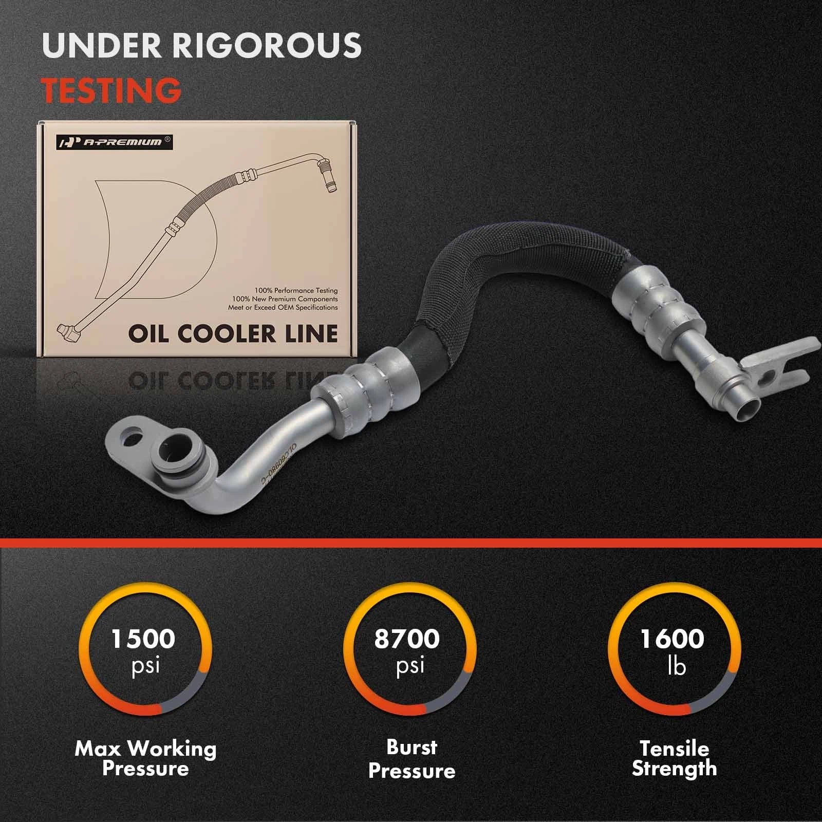 Engine Oil Cooler Line for BMW E60 E61 535i 535i xDrive 535xi (2008–2010)