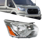 Headlight Assembly for Ford Transit (2015–2021) Halogen Chrome Right Side