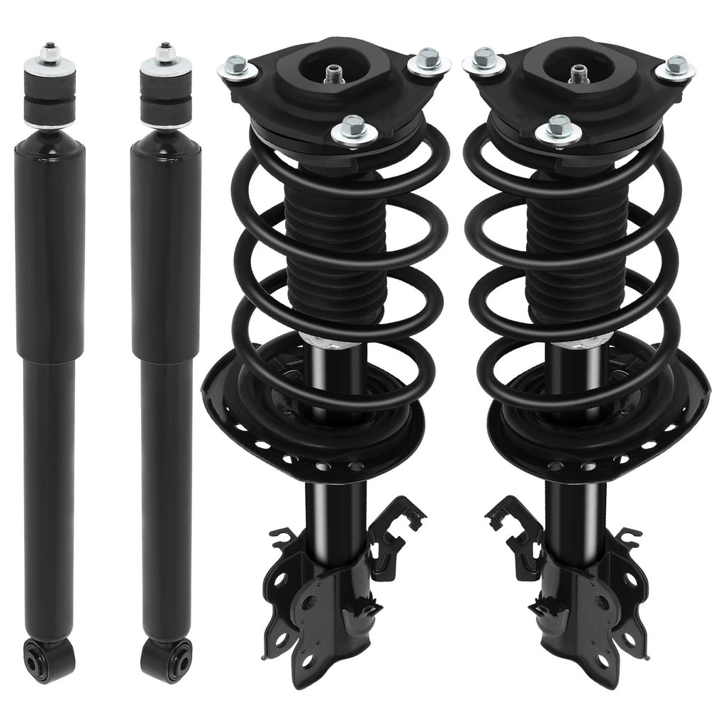 Set of 4 Complete Struts with Springs & Shocks for Nissan Sentra (2014–2019)