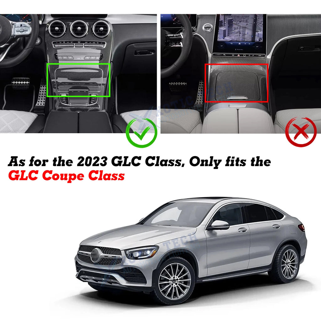 Chrome Center Ashtray Frame Trim for Mercedes-Benz W205 W253 (2016-2021)