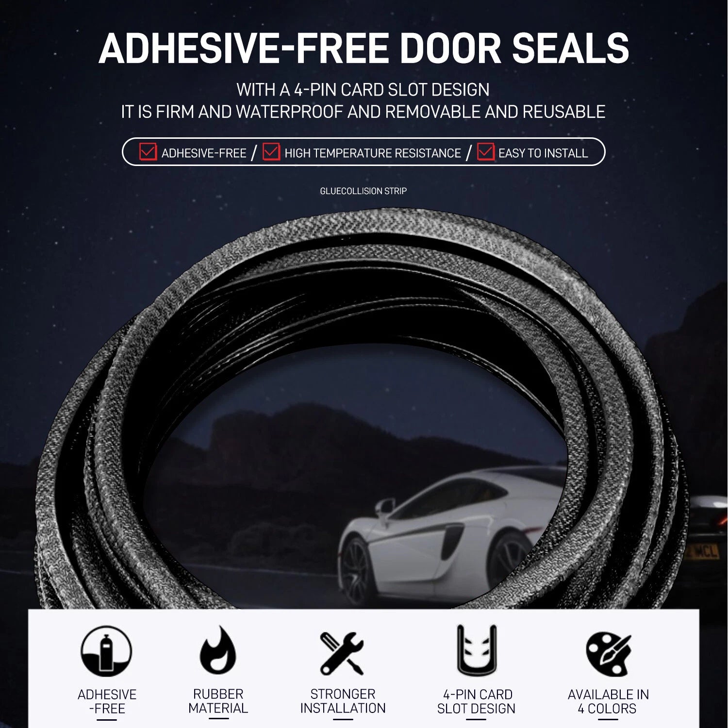 Door Edge Guard Protector for Cars (32Ft) Rubber Auto Trim