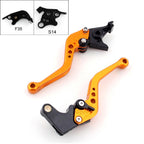 Short Brake Clutch Levers for Suzuki GSXR1000 (2007–2008) Gold