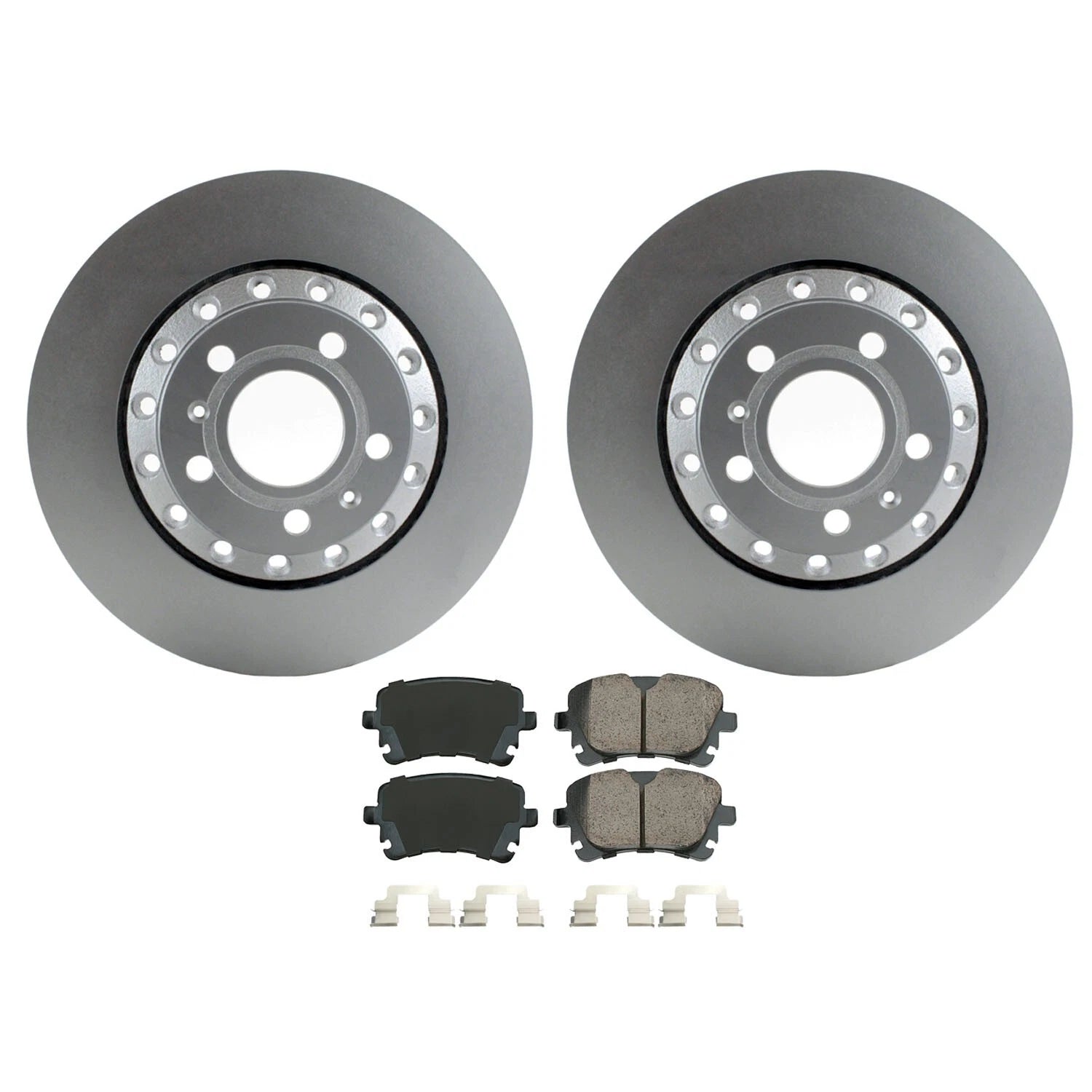 Rear Brake Kit with SHW 310mm Rotors & Akebono Ceramic Pads for Audi A8 (1997–2003)