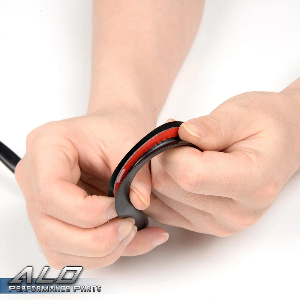 Set of 4 Rubber Fender Flares Edge Trim for Universal Fit