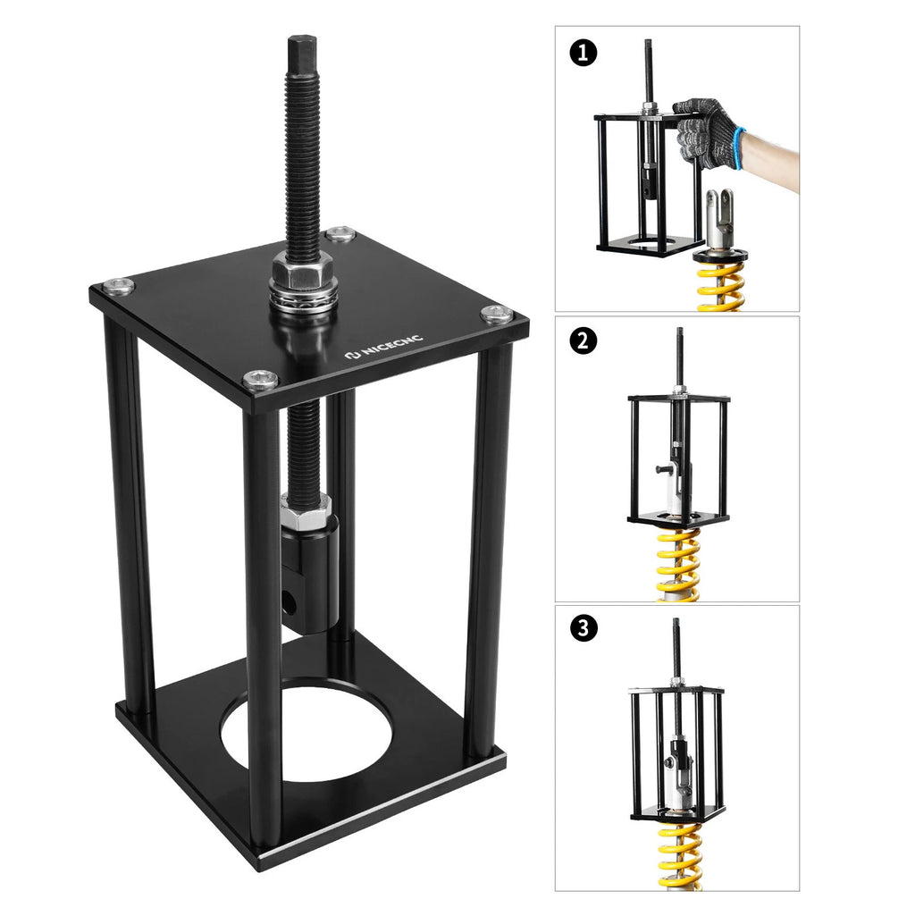 Adjustable Rear Shock Spring Compressor Tool for Harley Motorcycles