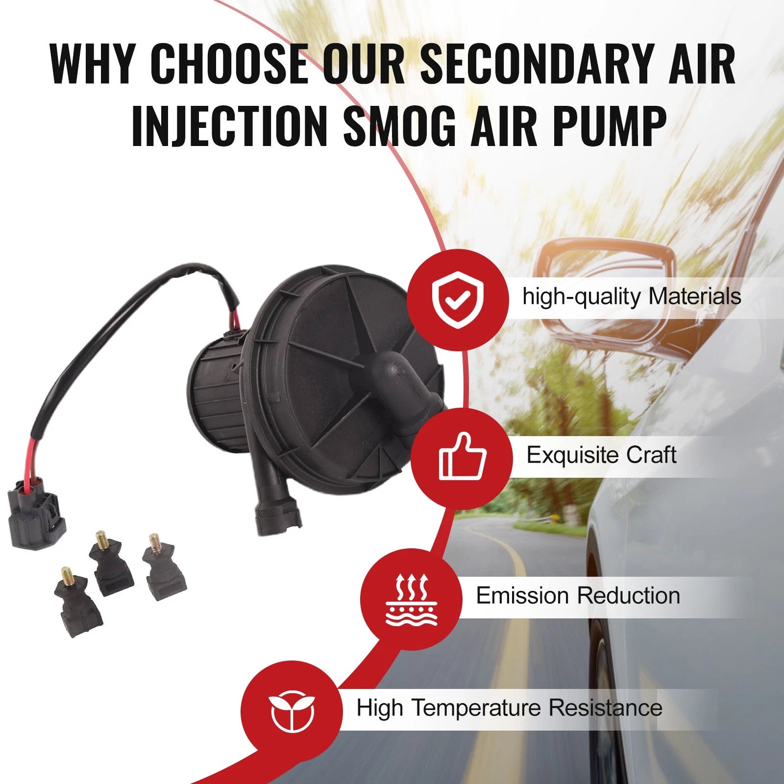 Secondary Air Pump for Dodge Avenger Chrysler 200 Sebring (2008-2014)