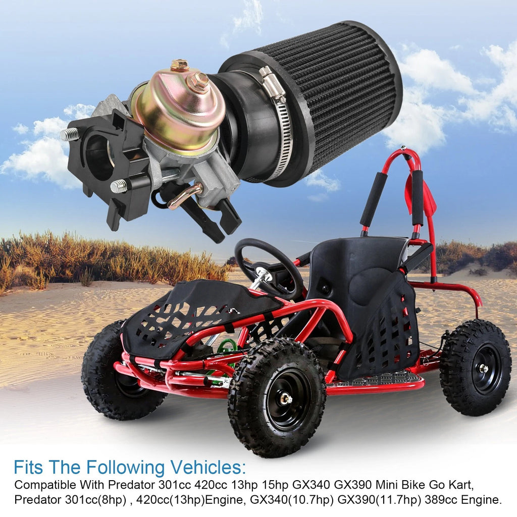 Air Filter Adapter Jet Kit for Predator 301cc 420cc 389cc (2018-2023)
