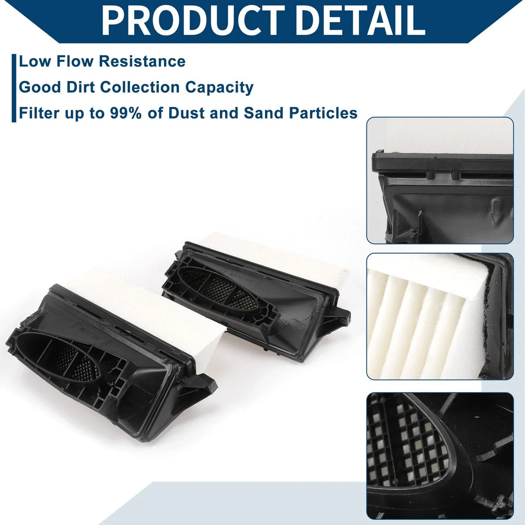 Engine Air Filter for Mercedes-Benz ML350 3.0L (2010-2014) - 1 Pair