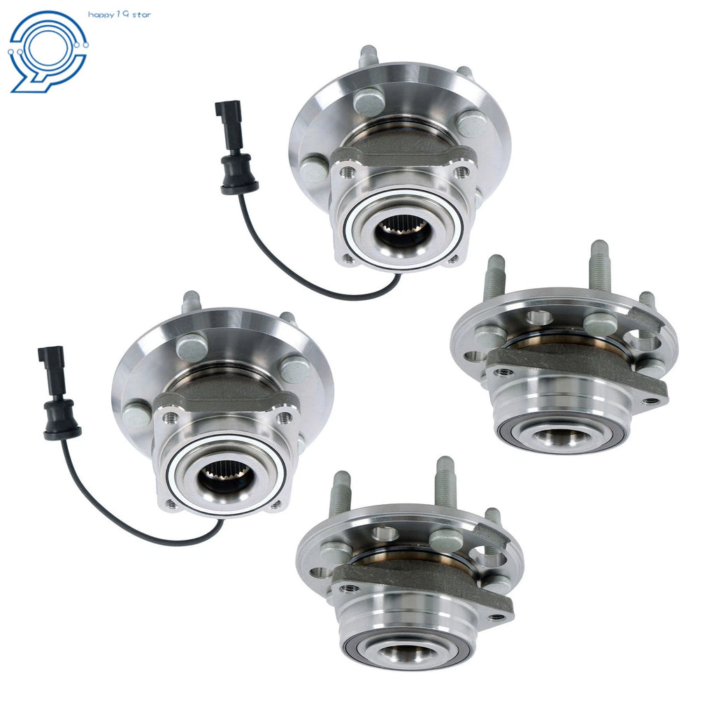 Set of 4 Wheel Hub Bearings for Chevy Equinox (2010-2017)