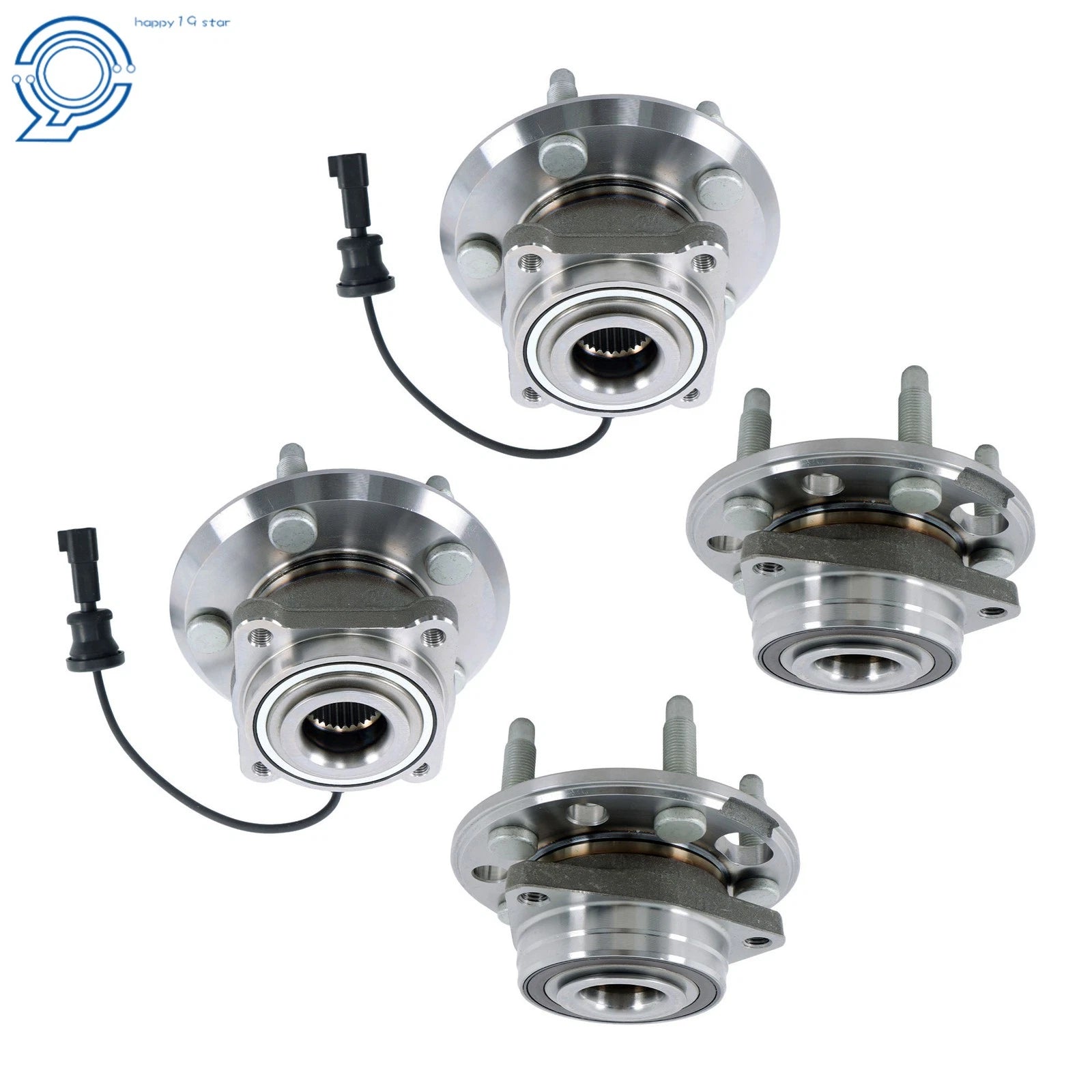 Set of 4 Wheel Hub Bearings for Chevy Equinox (2010-2017)