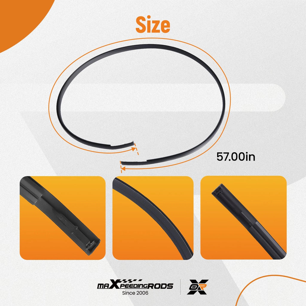 2X Roof Moulding Trim Weatherstrip for Toyota Camry (2007–2011) 75556-06030
