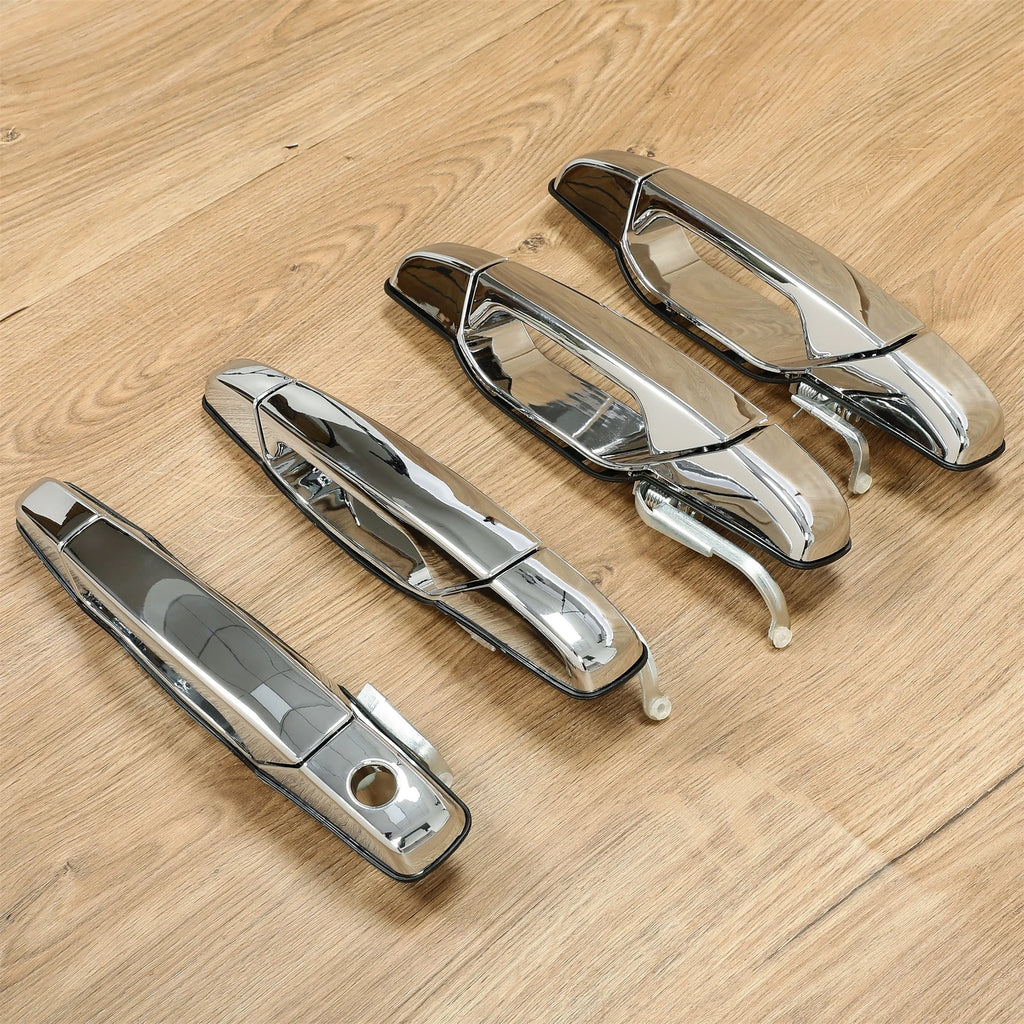 Set of 4 Chrome Door Handles for GMC Chevy Tahoe Yukon Sierra Denali (2007–2013)