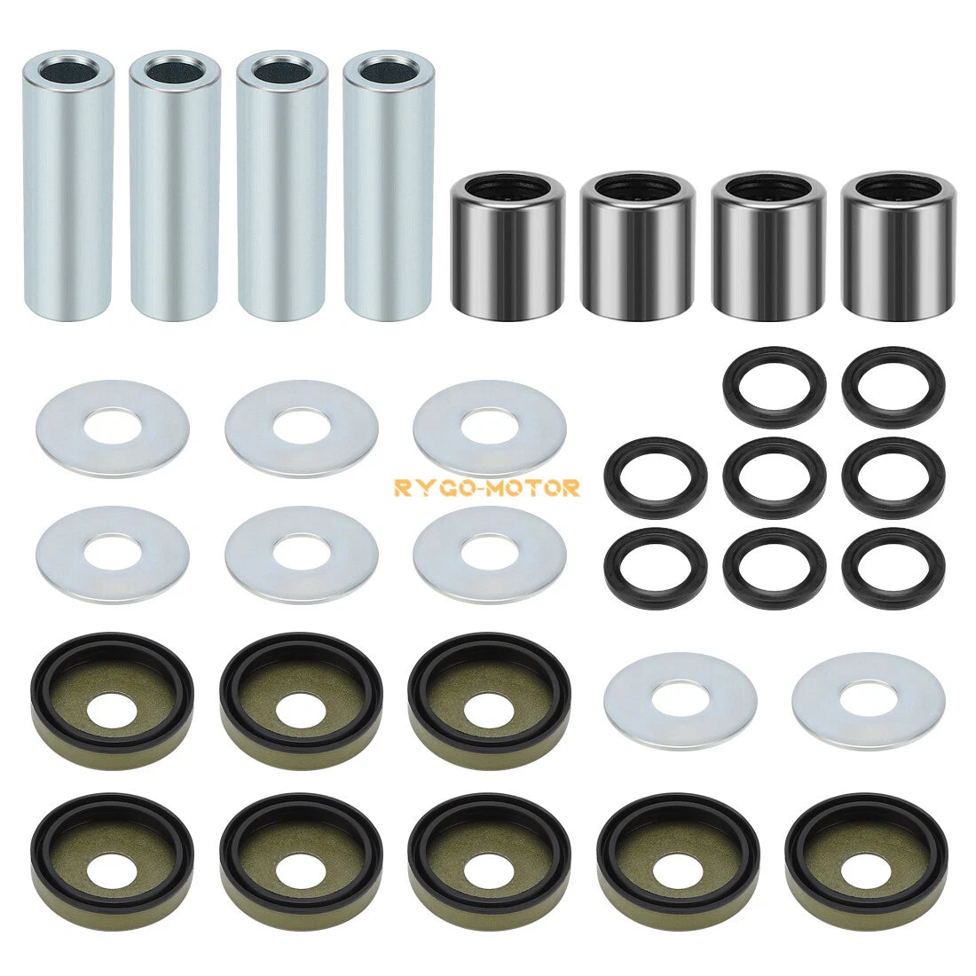 Front Lower A-Arm Bushing Shaft Seal Kit for Arctic Cat Kawasaki Suzuki 400 ATV (2000–2023)
