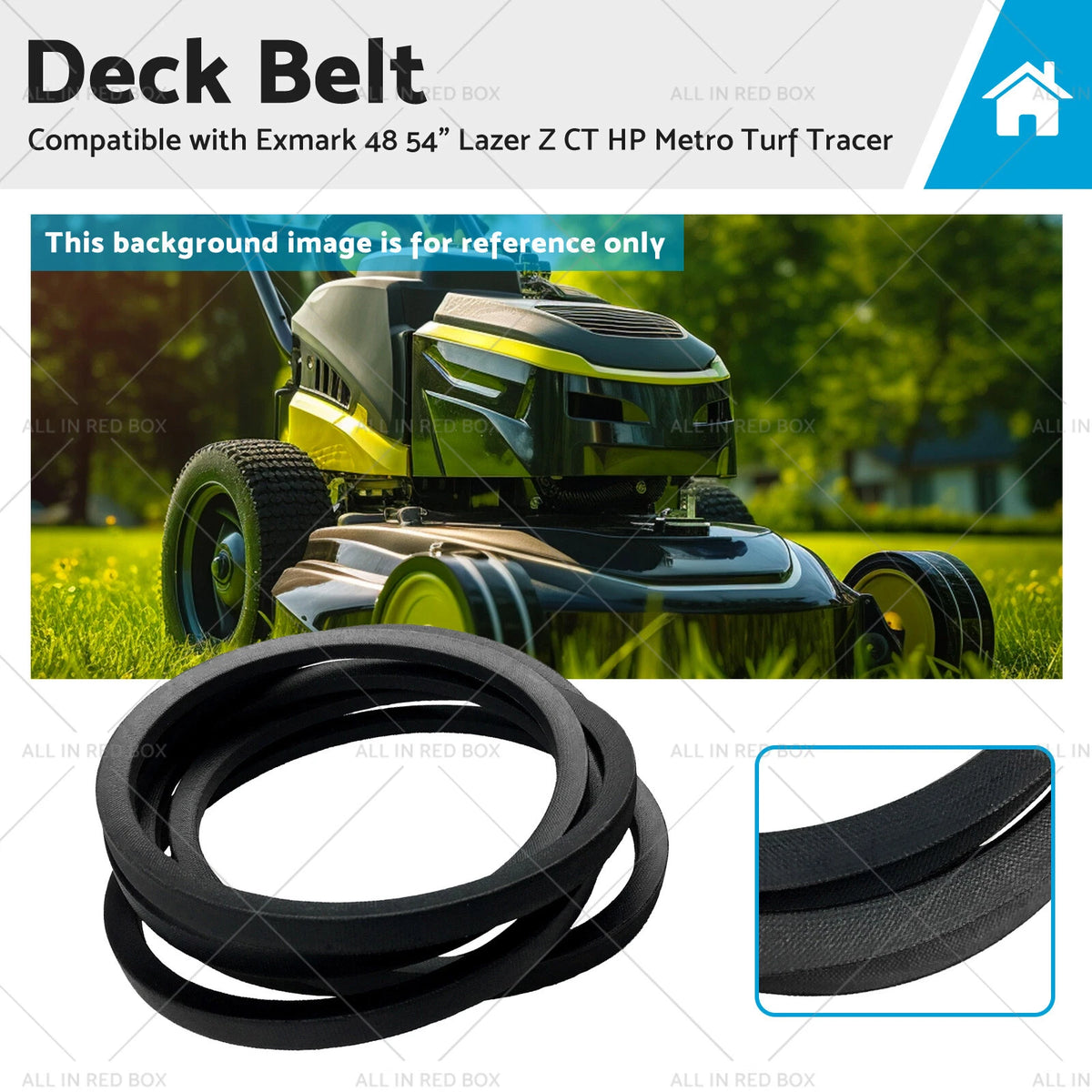 Deck Belt for Exmark Lazer Z CT HP Metro Turf Tracer (1-413308)