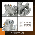Pair Rear Brake Caliper w/Bracket for Acura CSX ILX Honda Civic (2006–2015)