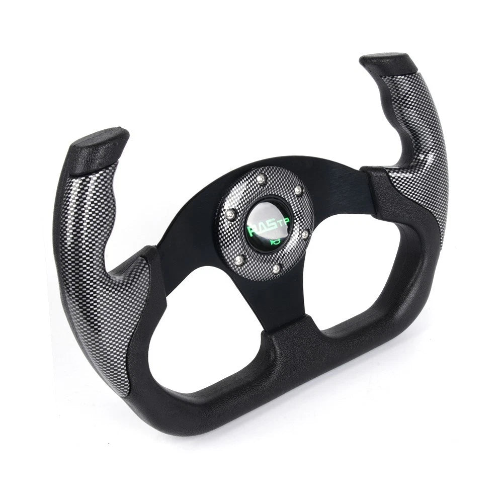 13" Flat Drift Racing Steering Wheel with Horn Button
