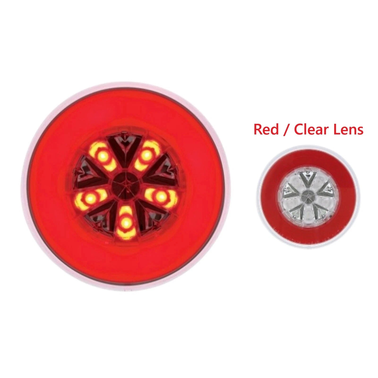 4 Inch Round 18 LED GloLight Stop Light for Universal Fit (Universal)