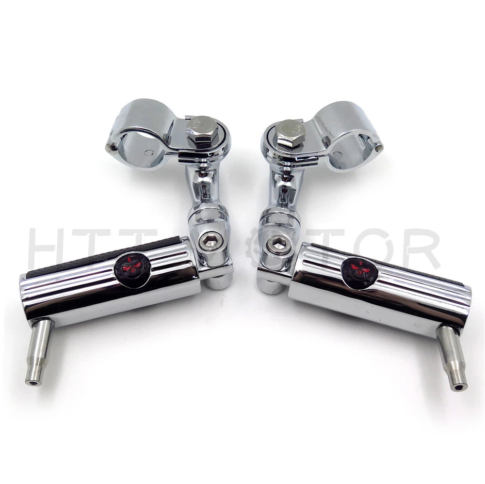 Footpeg Mounting Kit Chrome for Gear Skull (1" 25mm)