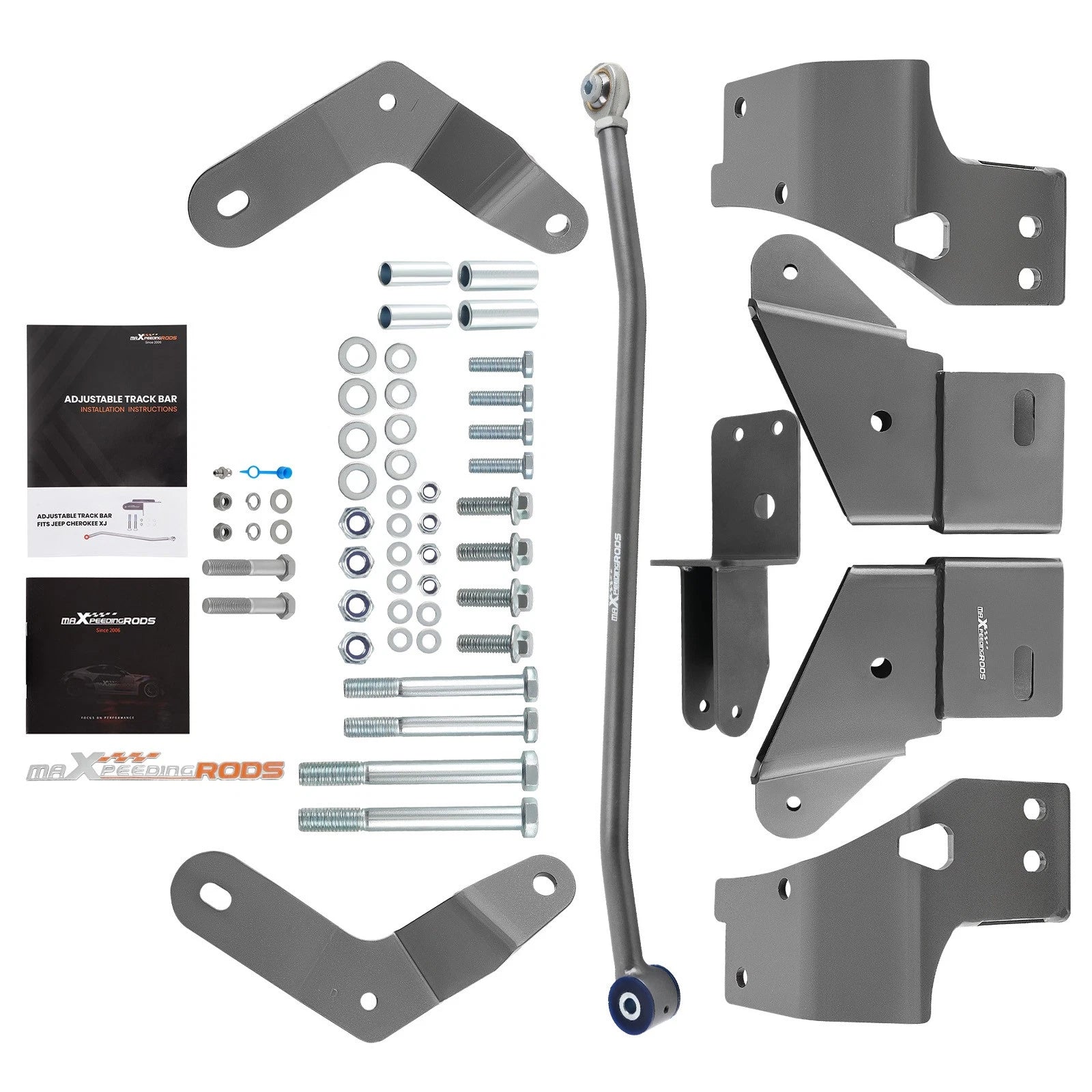 Front Track Bar + Control Arm Drop Bracket Kit for Jeep Cherokee XJ (1984–2001)
