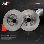 2X Front Side Disc Brake Rotors for BMW E65 745i 745Li (2002–2005)