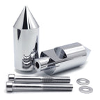 Chrome Spike Frame Sliders for Suzuki GSXR 1000 (2005–2006)