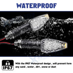 Universal 10mm LED Turn Signal for Motorcycle (Front/Rear) (-)