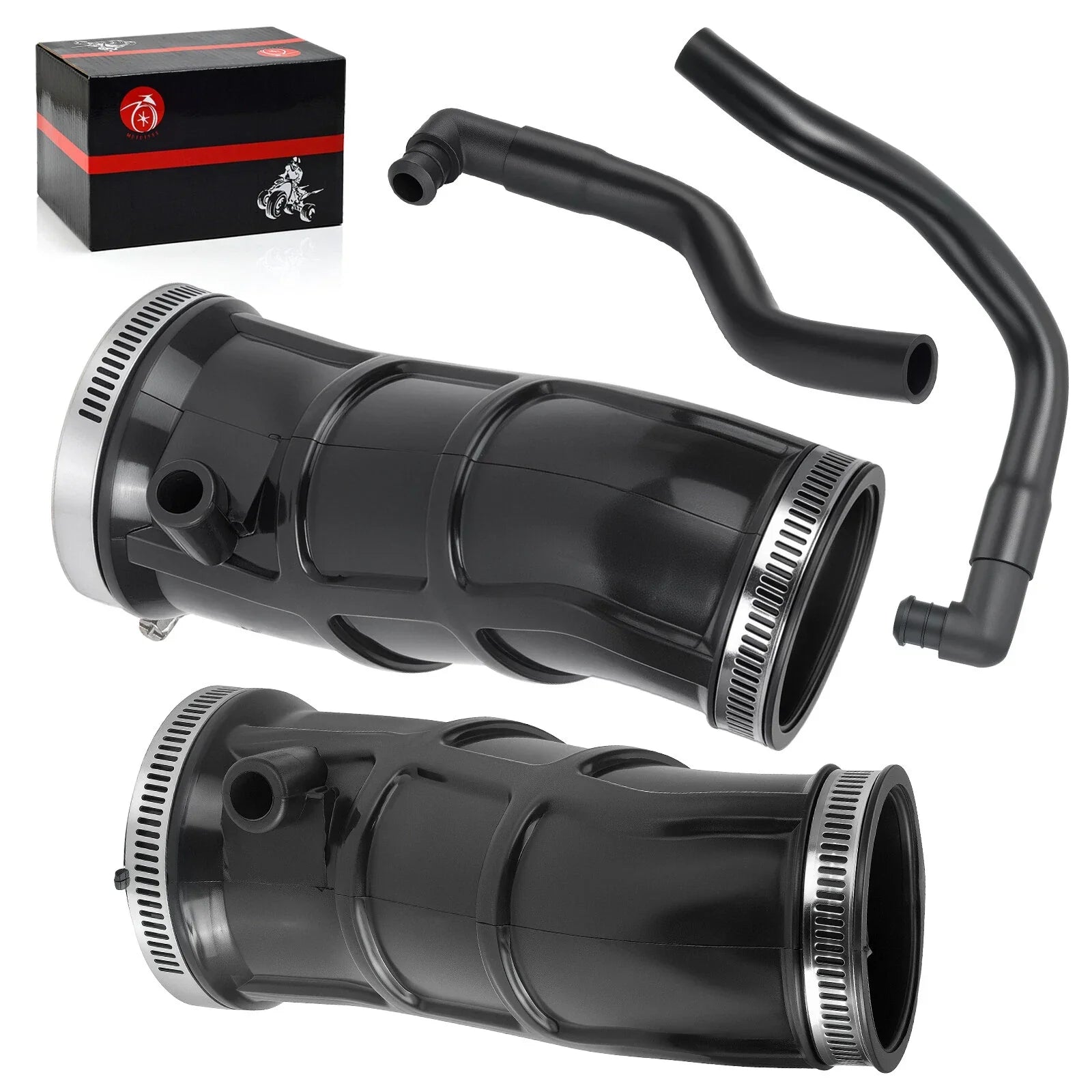 2 x Air Box Intake Tube w/Elbow PIPE for Yamaha Raptor YFM 660R (2001–2005)