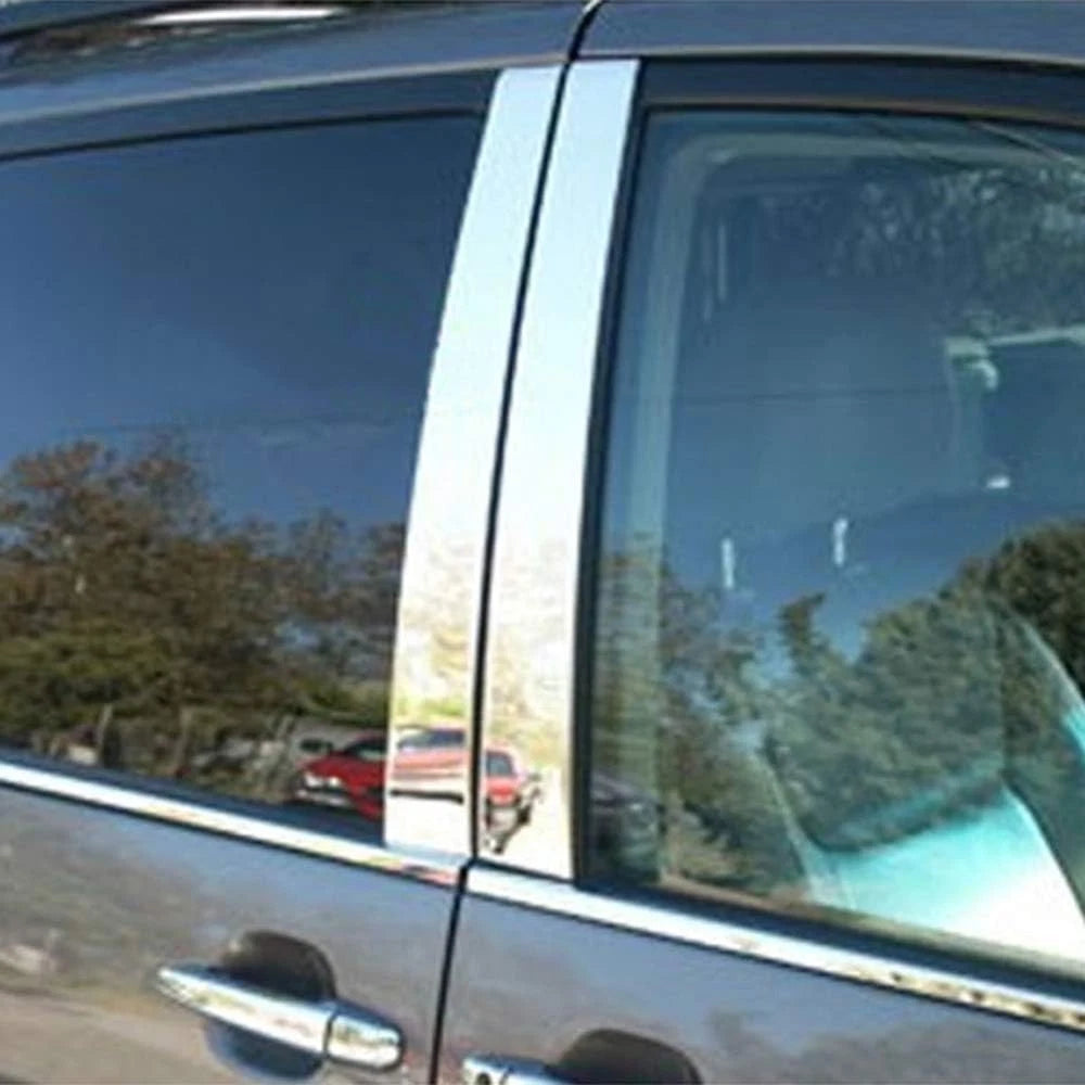 Luxury FX Stainless Steel Pillar Post Trim 4pc for Toyota Sienna (2004–2010)