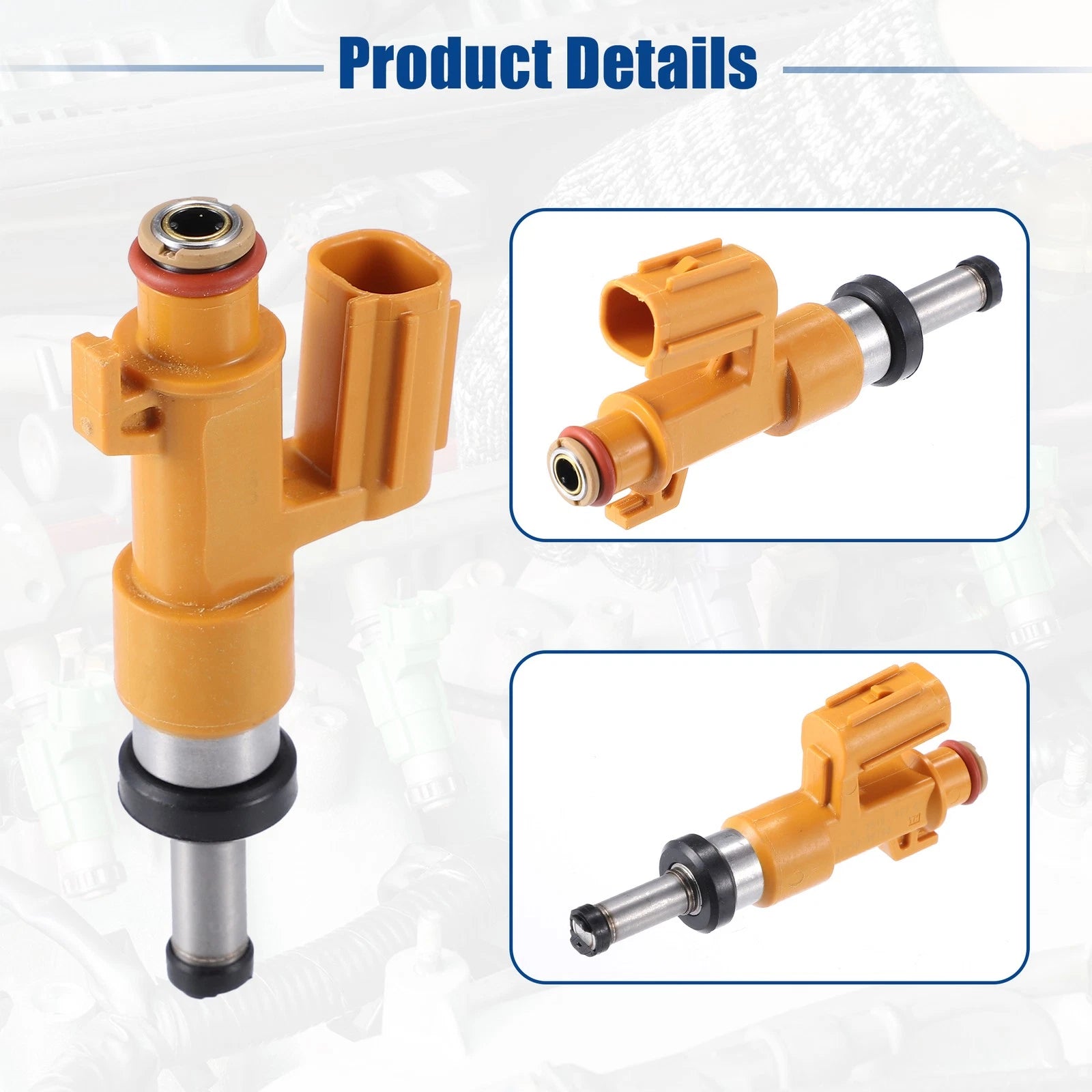 6pcs Fuel Injector Nozzle 23250-0P100 for Toyota Avalon XSE (2019–2020)