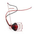 24V 3/4" Round LED Light for Car Truck SUV Trailer