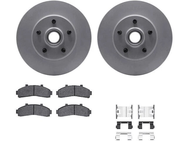 Front Brake Pad and Rotor Kit for Mazda B2500 (1998–2001) XJ748QJ
