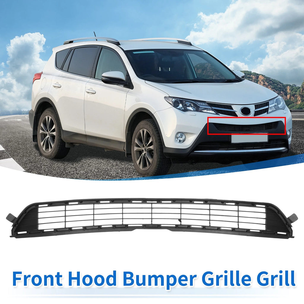 Front Hood Bumper Grille for Toyota RAV4 (2013–2015) No.531120R030 Black