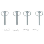 Set of 4 Stake Pocket D Rings for Utility Trailers (12,000lbs)