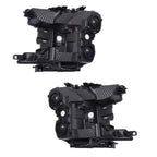 Pair Black Clear Corner Headlights for Ford F150 (2018–2020) Halogen