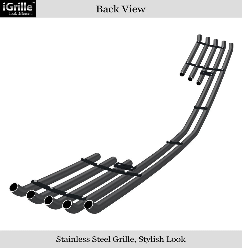 Stainless Black Tubular Grille for Chevy Silverado 1500 (2014-2015)