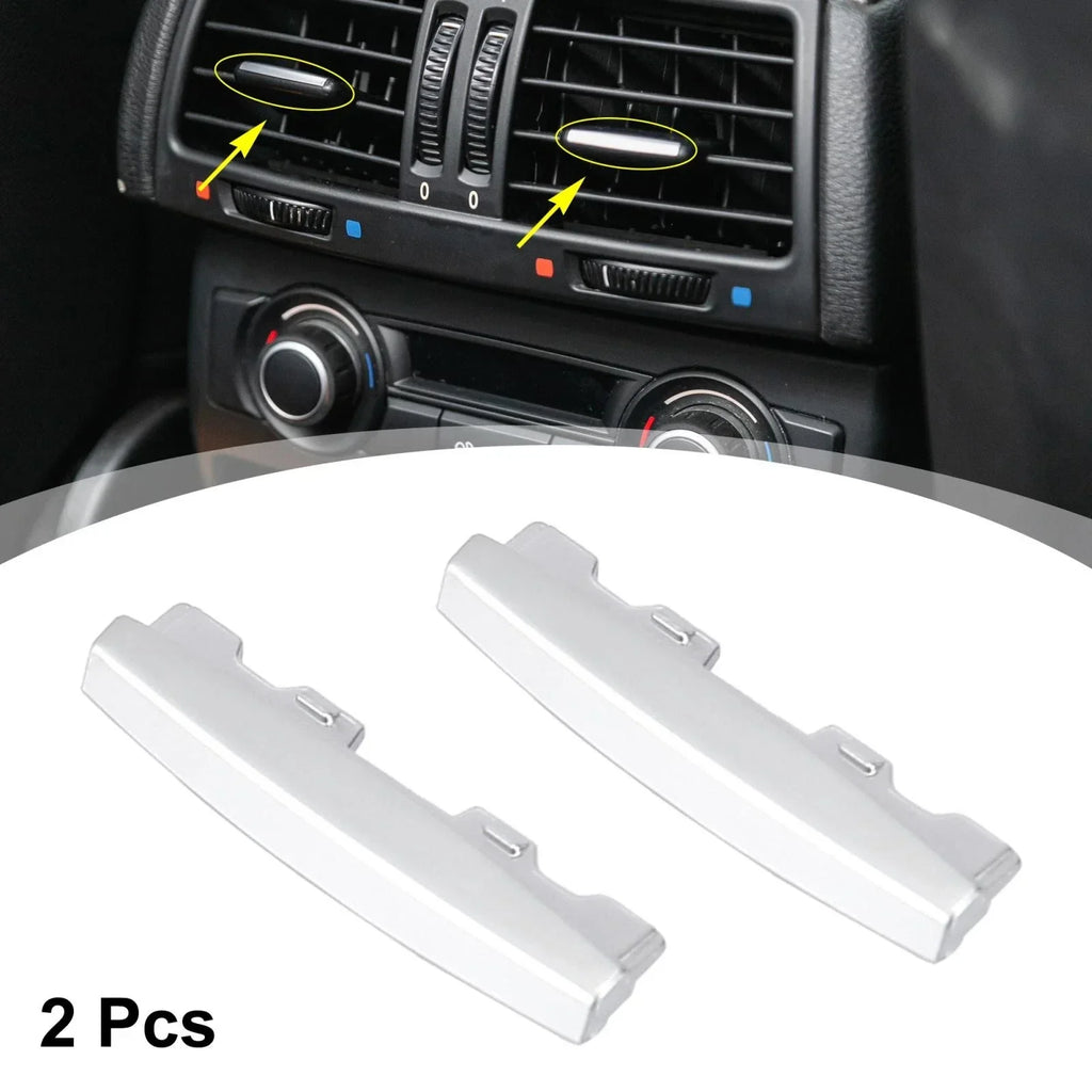 Front AC Air Vent Outlet Tab Clip Chrome Plated Trims for BMW X5 F15 X6 F16